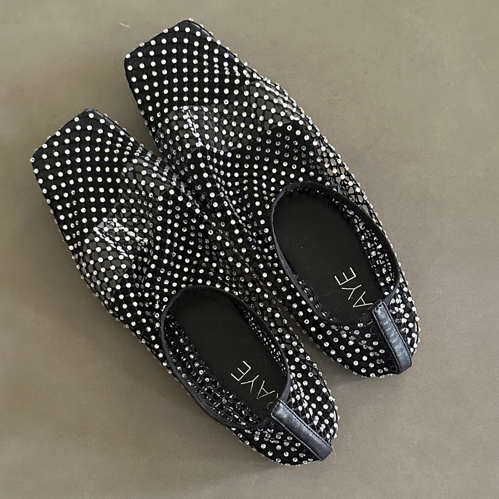 Raye Rhinestone Mesh Ballet Flat